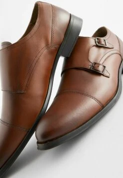 Next Double Monk Standard - Instappers - Tan Brown -Herenmode 00f3c5debfda4f02b15d8d7ff1e0a0d0