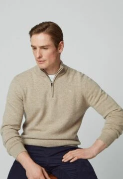 Hackett London Zip - Trui - Tan Brown 14 Hackett London Zip - Trui - Tan Brown -Herenmode 03e2246bacf446fa9467e5485767871e