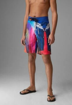 BOGNER FIRE+ICE Fynn - Zwemshorts - Blau Pink Rot