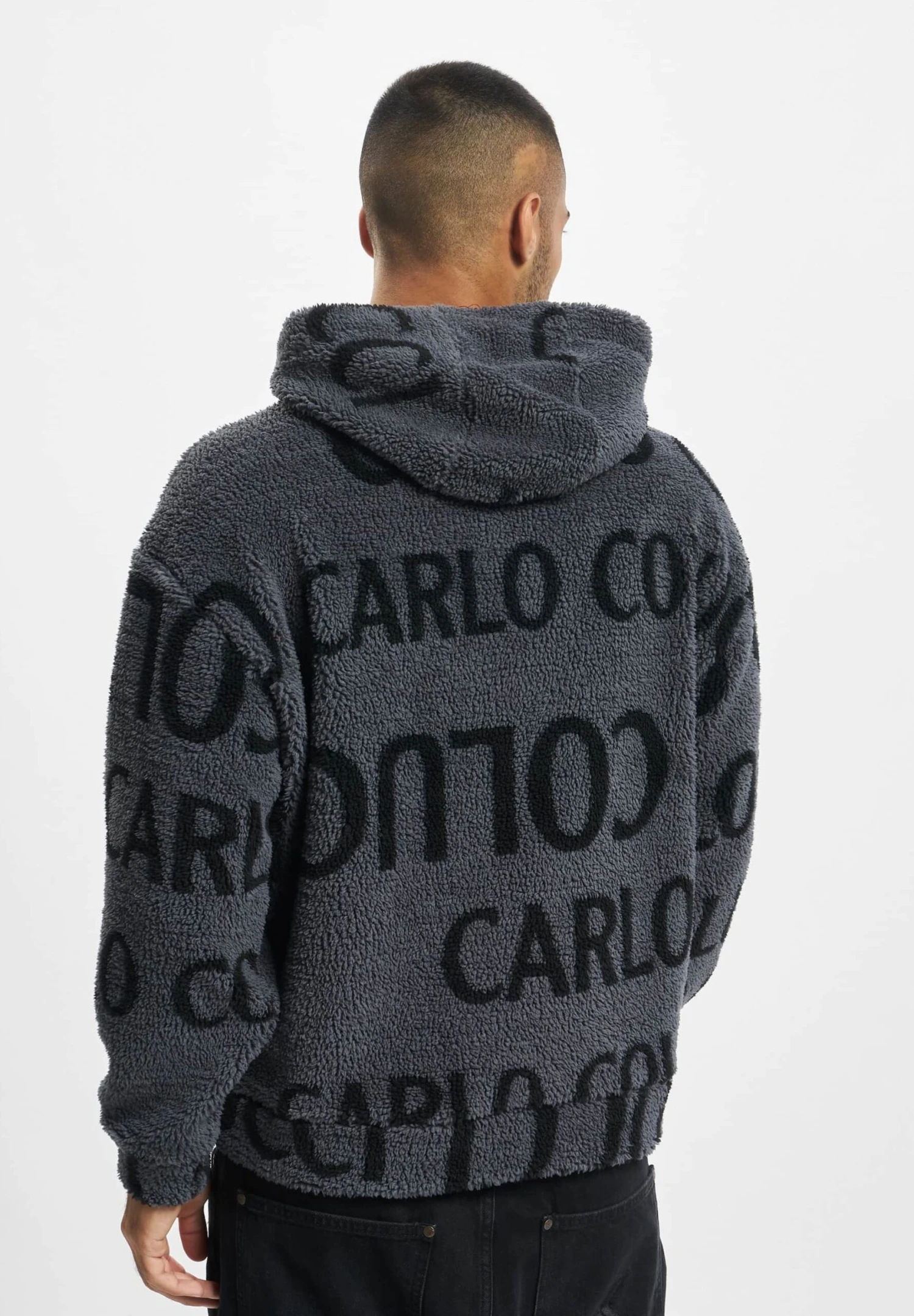 CARLO COLUCCI Hoodie - Anthracite 2 CARLO COLUCCI Hoodie - Anthracite - Afbeelding 2