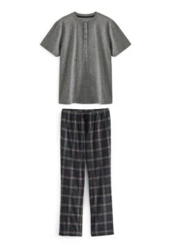 Next Motionflex Cosy Standard - Pyjama - Grey Black Check -Herenmode 1093daa79d8144d89b567128477e5560