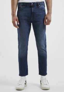 French Connection Stretch- Slim Fit Jeans - Indigo Short