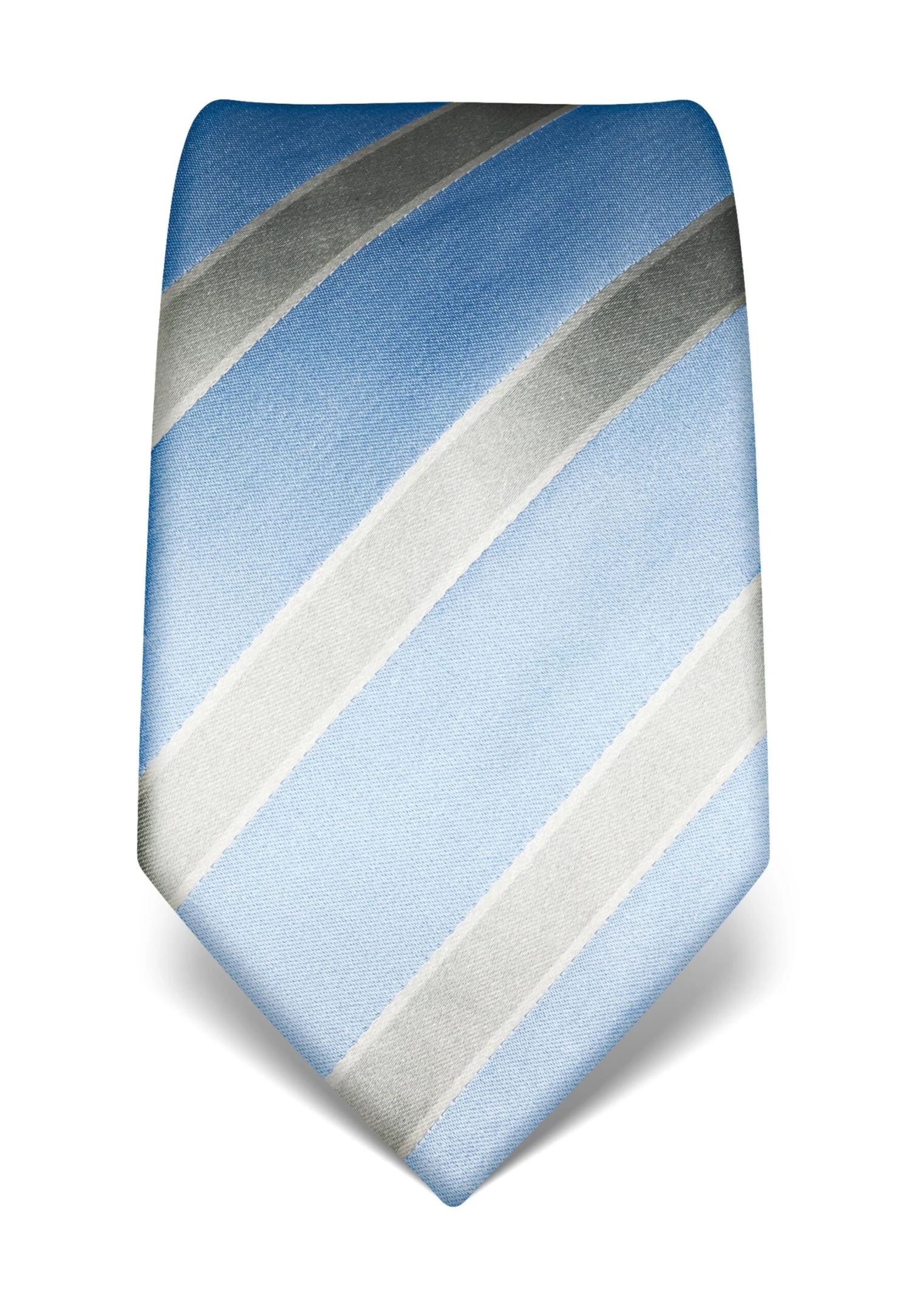 Gestreift - Stropdas - Hellblau 2 Gestreift - Stropdas - Hellblau - Afbeelding 2