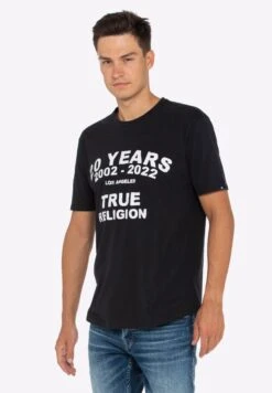 True Religion 20 Years - T-Shirt Print - Black