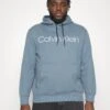 Calvin Klein Logo Hoodie - Sweater - Grey Tar