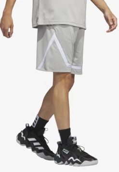 ADIDAS PERFORMANCE Pro Block- Korte Broeken - Metal Grey White -Herenmode 1eca8c731bd1459eac26aa1f569d93d6