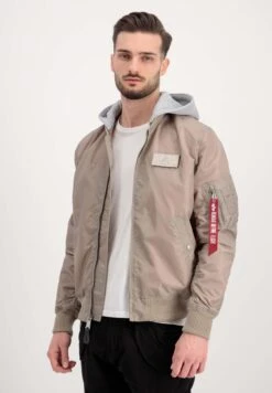 Alpha Industries Hood - Bomberjacks - Vintage Sand -Herenmode 1ecd528f7e244719a94b91dcd3a226bd