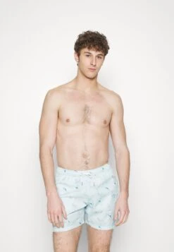 Maison Labiche Swimwear Maillot - Zwemshorts - White/Light Blue