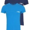 Emporio Armani 2 Pack- Pyjamashirt - Blau