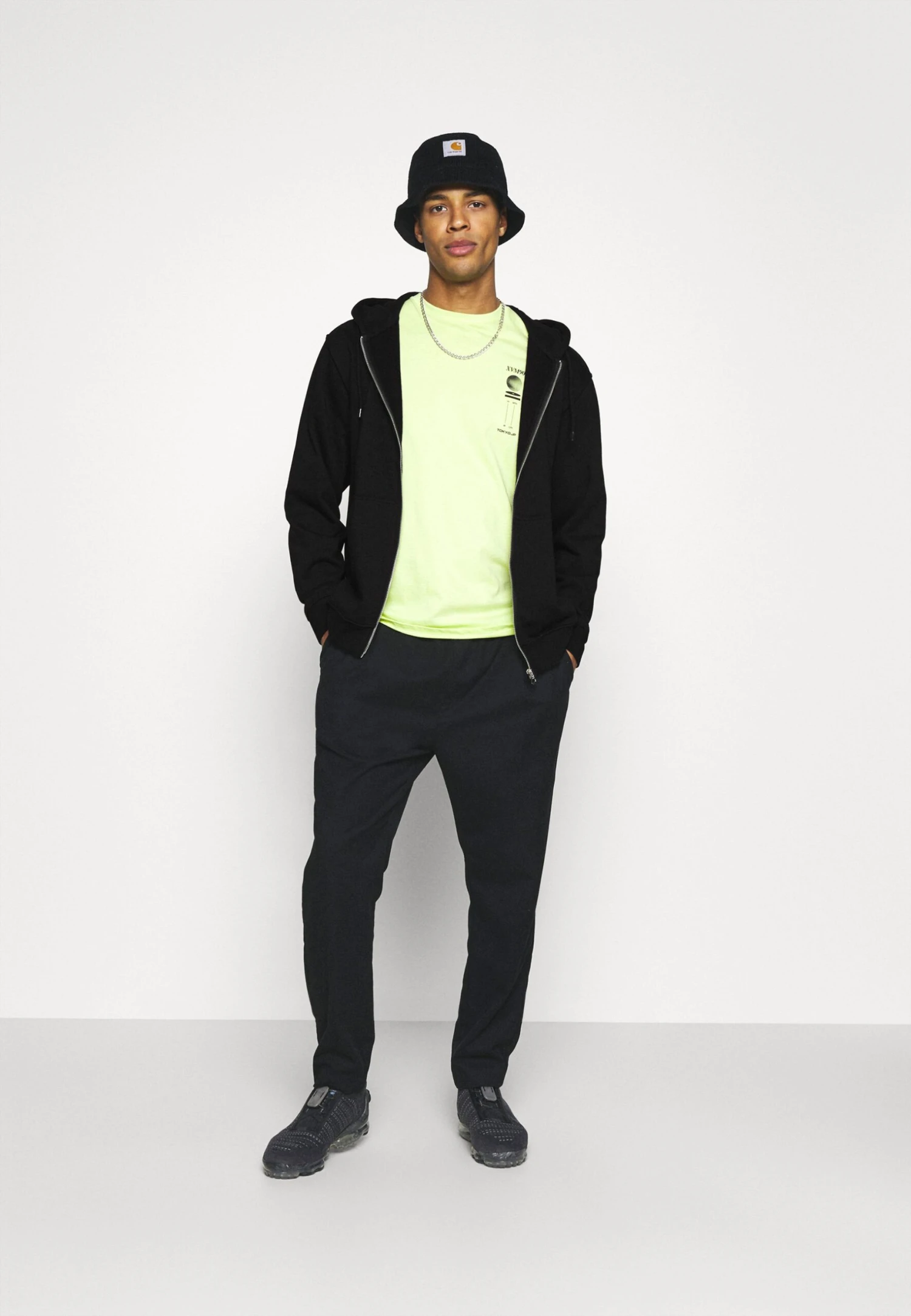 WEEKDAY Standard Zip Hoodie - Sweater Met Rits - Black 2 WEEKDAY Standard Zip Hoodie - Sweater Met Rits - Black - Afbeelding 2