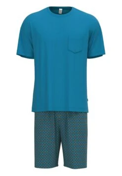 Calida 2 Set Kurz - Pyjama - Malibu Blue -Herenmode 2c75de54f0624ff2bc18a17cb9571e88