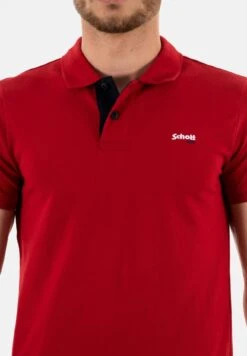 Schott Psmilton - Poloshirt - Rouge -Herenmode 3dc7454ece4d4bf2ba7e1a03dcaf037d