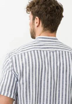 BRAX Style Lionel S - Overhemd - Ocean -Herenmode 4094ef0c5eec48f4a220cb06460adf9d