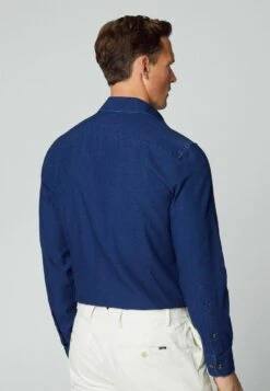 Hackett London Overhemd - Indigo Blue -Herenmode 43ebc5ac6e4742cf958b381c591283b3