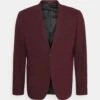 Lindbergh Plain Mens Suit Plus Slim Fit - Kostuum - Bordeaux Mel