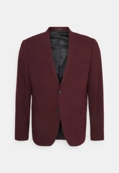 Lindbergh Plain Mens Suit Plus Slim Fit - Kostuum - Bordeaux Mel