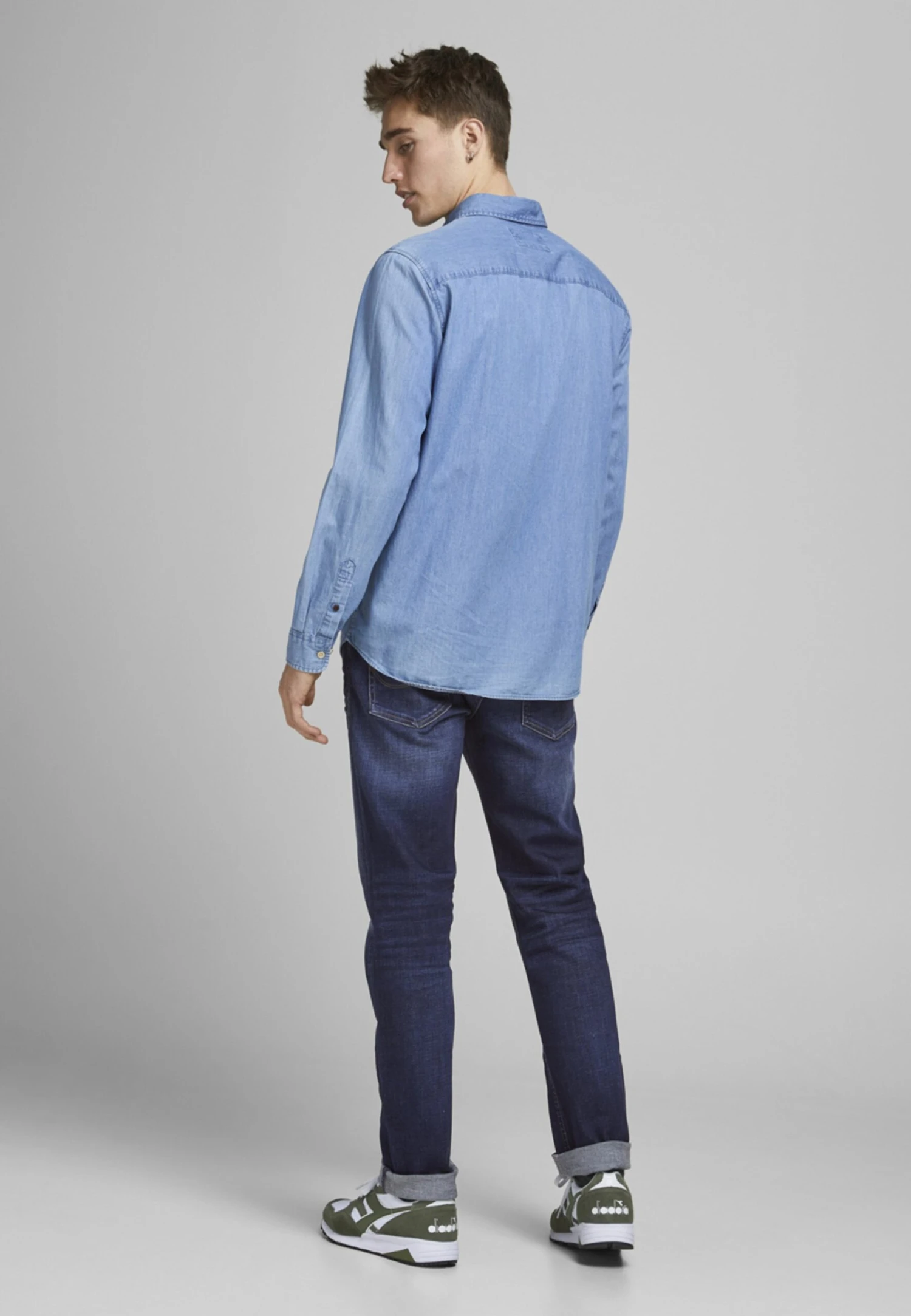 Jack & Jones Jos Noos - Straight Leg Jeans - Blue Denim 3 Jack & Jones Jos Noos - Straight Leg Jeans - Blue Denim - Afbeelding 3