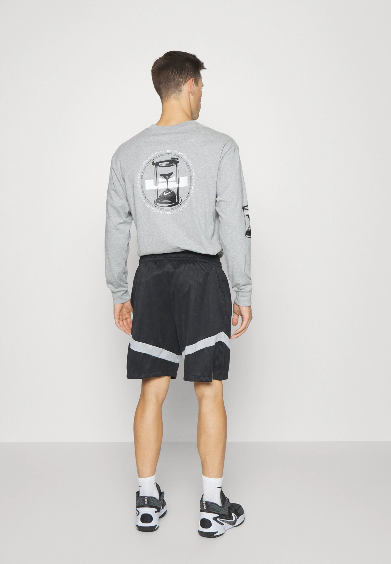 Nike Performance Nba Brooklyn Nets Icon - Korte Broeken - Black/Silver 3 Nike Performance Nba Brooklyn Nets Icon - Korte Broeken - Black/Silver - Afbeelding 3