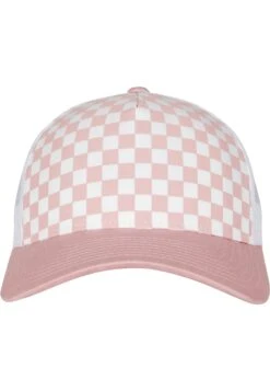 Flexfit Checkerboard Retro Trucker - Pet - Lightrose/White -Herenmode 484b0369ca964e098d321162aec424dc