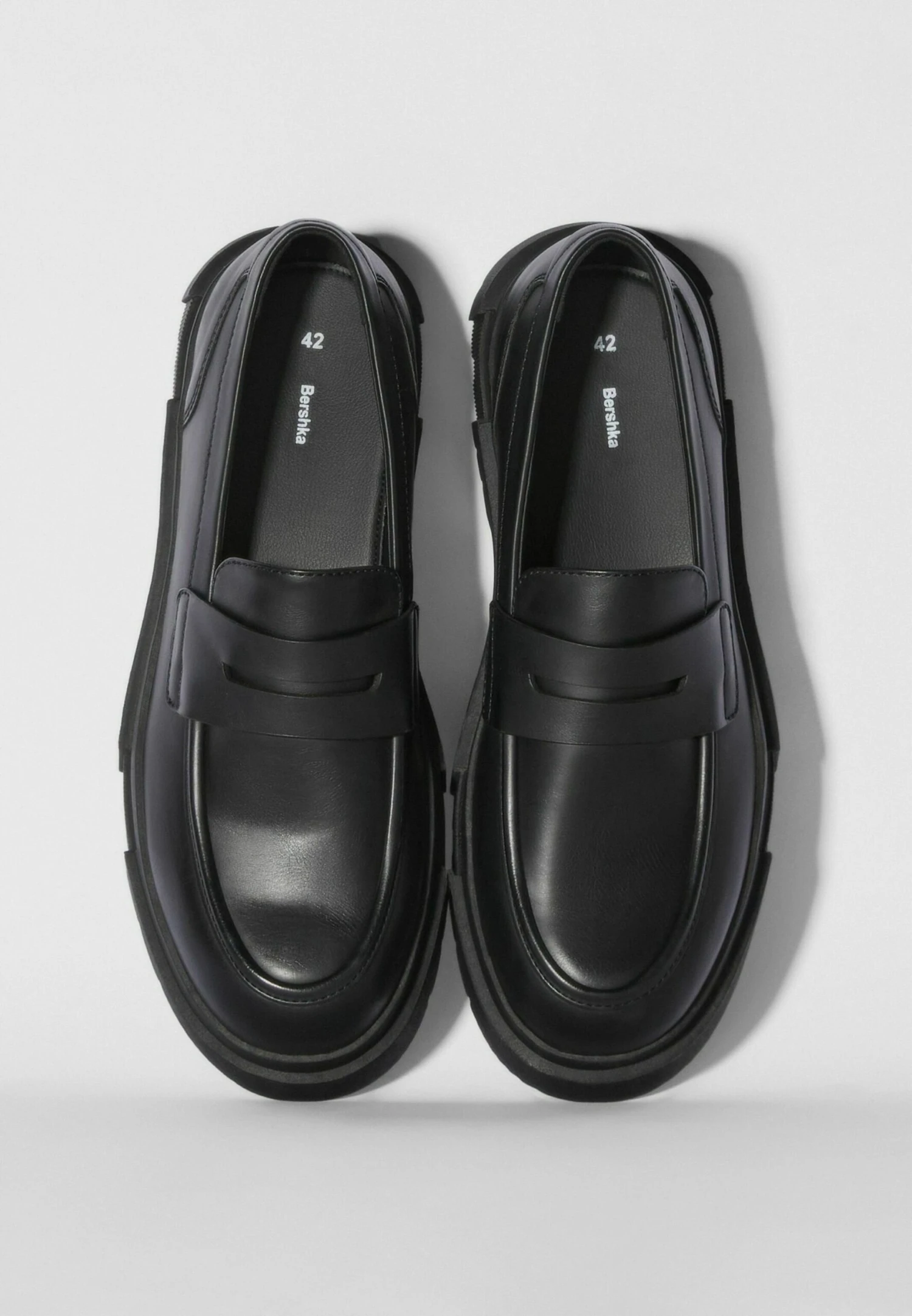 BERSHKA With Track Soles- Instappers - Black 3 BERSHKA With Track Soles- Instappers - Black - Afbeelding 3