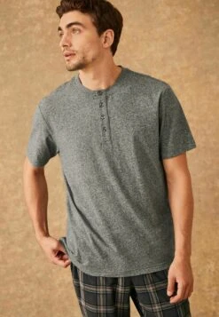 Next Motionflex Cosy Standard - Pyjama - Grey Black Check -Herenmode 4c1f484f6527454881fa9581416776db