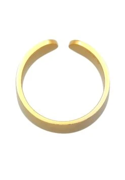 KUZZOI Basic Statement - Ring - Gold-Coloured -Herenmode 4c90525e49944f64a3c17add3f445f8e