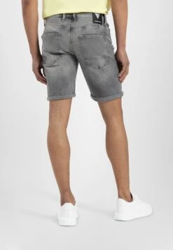 Jeansshort - Denim Mid Grey -Herenmode 51f9e9290f3b40ab924f9fb6fdd0fbed