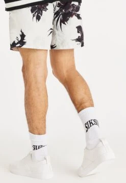 SikSilk Retro Fire- Zwemshorts - Ecru -Herenmode 55aba1a5736744edb1e548994999b30a