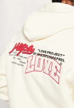 Oversize Zip College Mix Unisex - Sweater Met Rits - Egret -Herenmode 563bd243cf6844e5a72bb0a6029a1d69