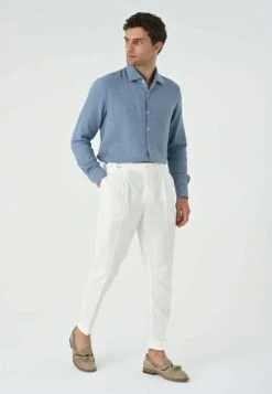 Casual- Overhemd - Light Blue -Herenmode 56ac6b767cfe42869be1db08b7a76b42