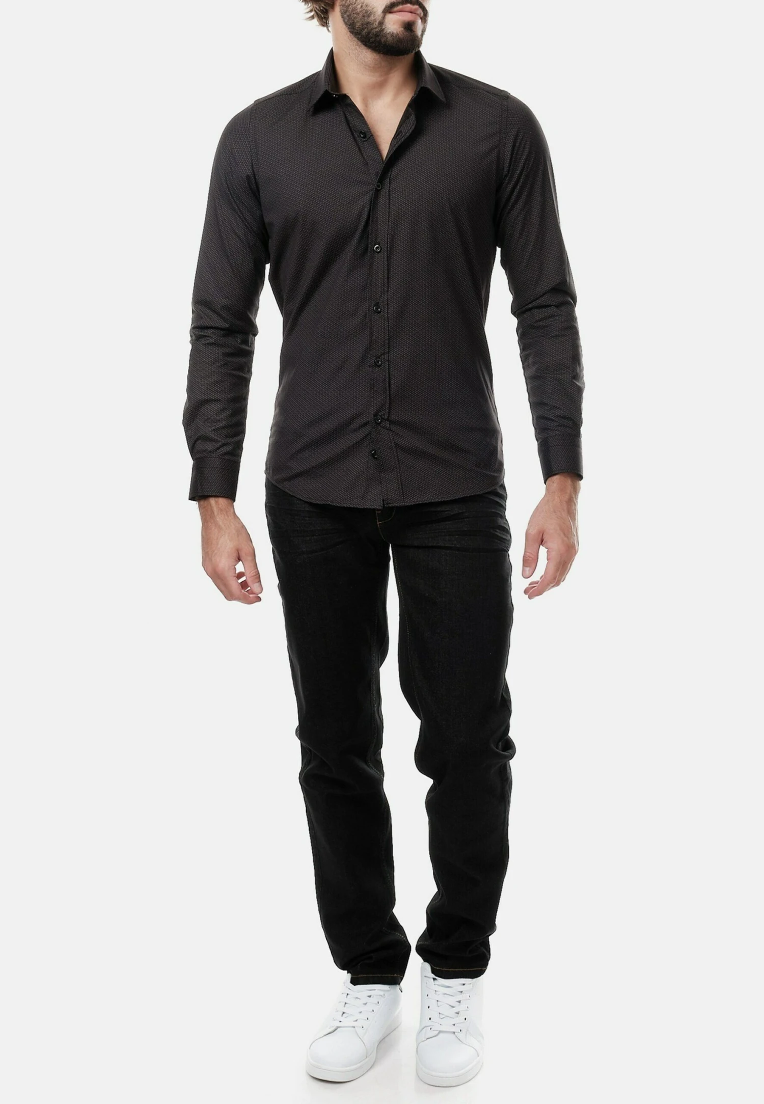 Straight Leg Jeans - Noir Ébène 2 Straight Leg Jeans - Noir Ébène - Afbeelding 2