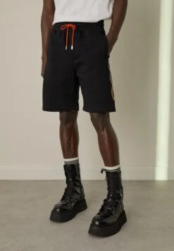 GCDS Reflective Logo Bermuda - Trainingsbroek - Black