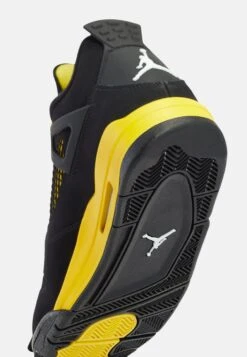 Air Jordan 4 Retro - Sneakers Hoog - Black/White/Tour Yellow -Herenmode 596e54cb53af4a74a54d16a1b448e637