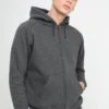 URBAN CLASSICS Zip Hoody - Sweater Met Rits - Charcoal