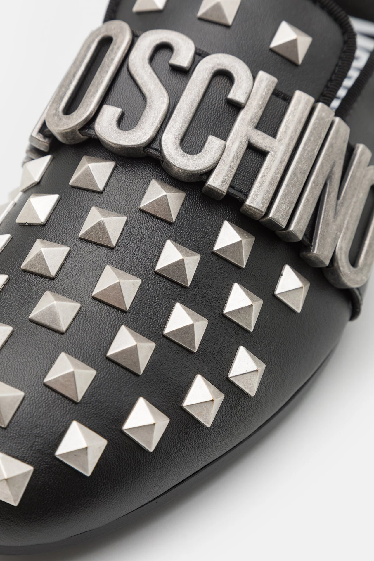 MOSCHINO Maxilettering - Instappers - Black/Silver 8 MOSCHINO Maxilettering - Instappers - Black/Silver - Afbeelding 8