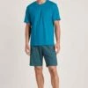Calida 2 Set Kurz - Pyjama - Malibu Blue
