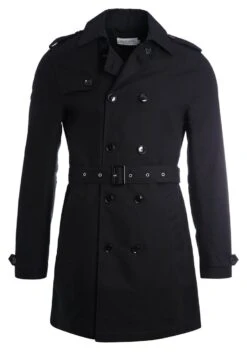 Pier One Trenchcoat - Black 11 Pier One Trenchcoat - Black -Herenmode 6a3f37d35fcd49698d51c0ae73c66b76