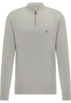 Dreimaster Prin - Trui - Hellgrau Melange -Herenmode 6a3f94697d0c40deb5a3f840d6b17b14