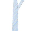 Gestreift - Stropdas - Hellblau