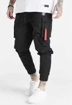 Siksilk Essential Flight Cargo - Cargobroek - Black