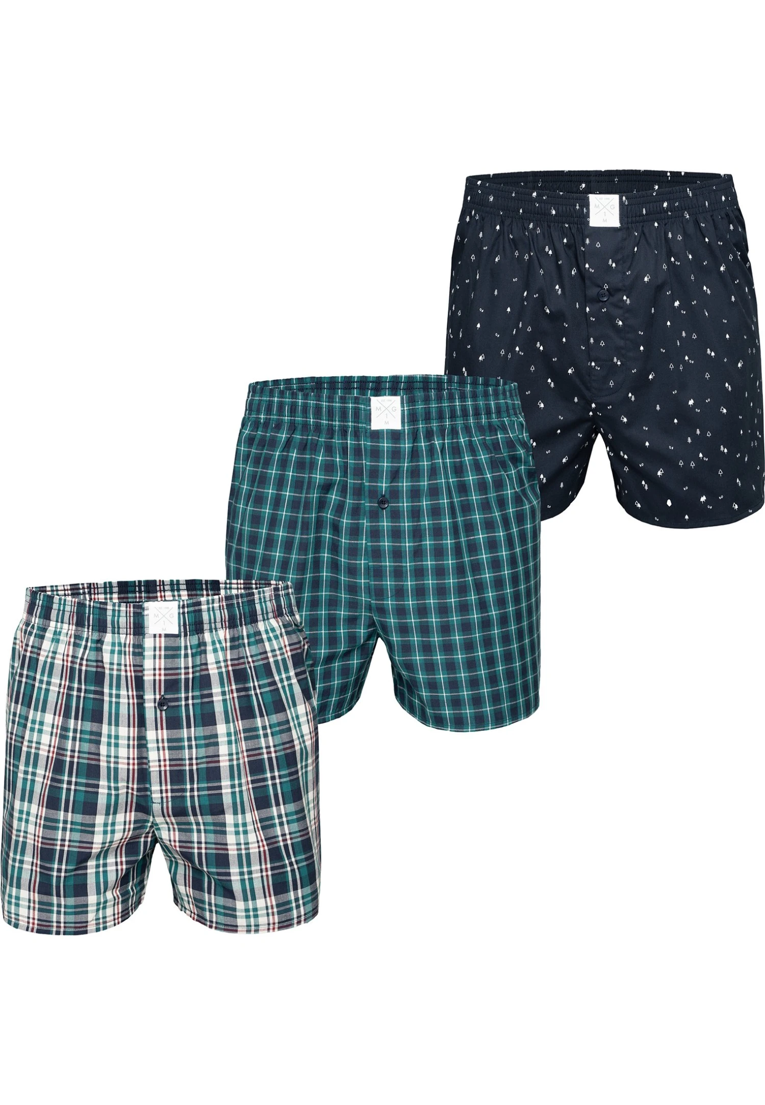 3-Pack Classics - Boxershort - Green 1 3-Pack Classics - Boxershort - Green
