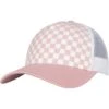 Flexfit Checkerboard Retro Trucker - Pet - Lightrose/White