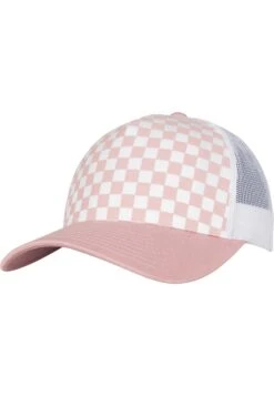 Flexfit Checkerboard Retro Trucker - Pet - Lightrose/White