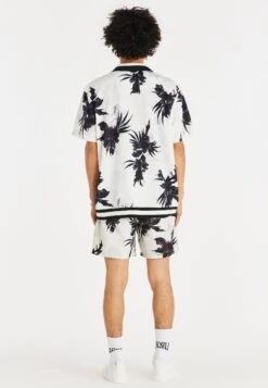 SikSilk Retro Fire- Zwemshorts - Ecru -Herenmode 74d0b9219c8d4c8bbe667dd25ceedacd