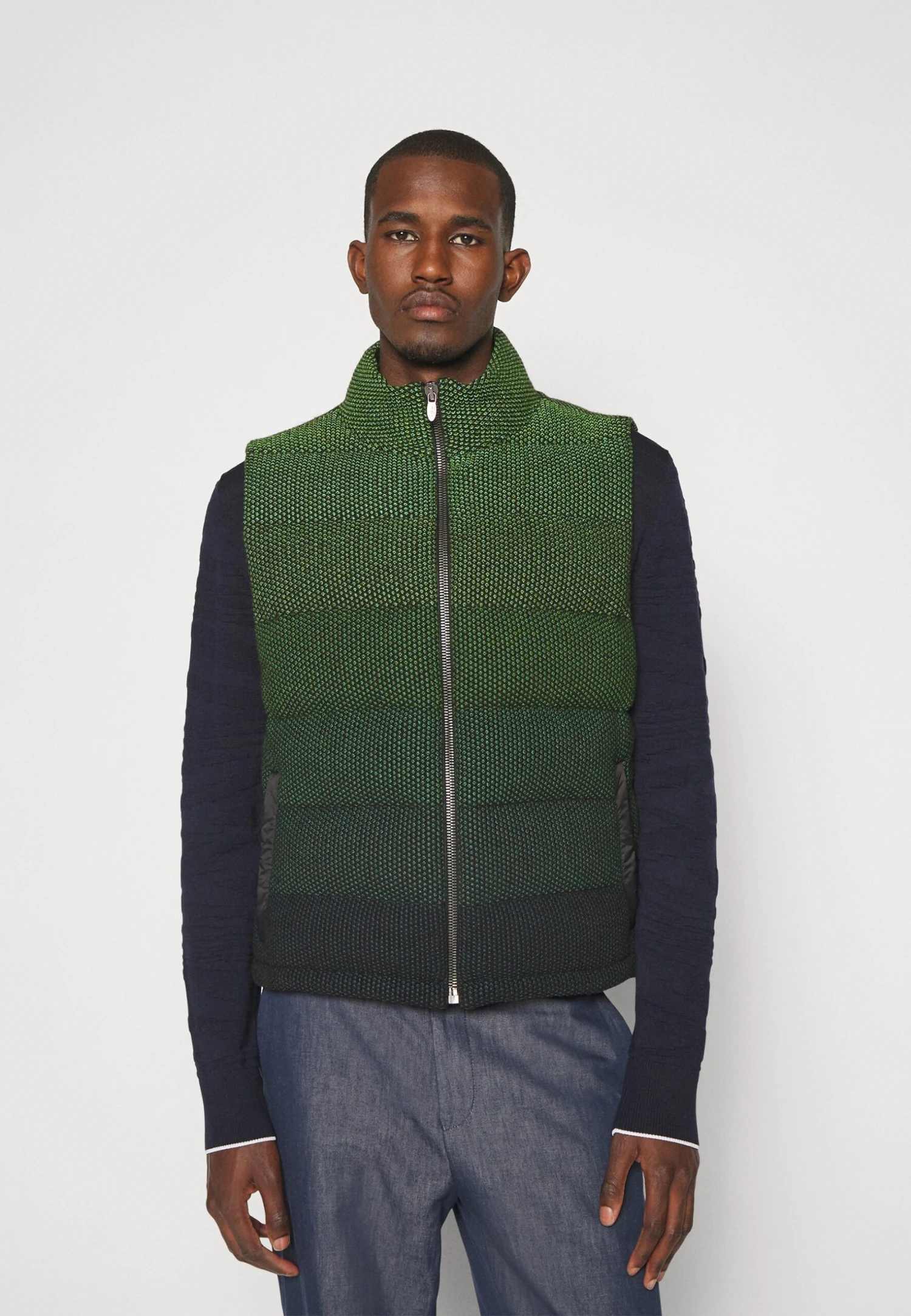 Vest - Bodywarmer - Degrade Green/Black 3 Vest - Bodywarmer - Degrade Green/Black - Afbeelding 3