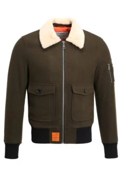 Aviator - Jas - Khaki -Herenmode 76815a9403ec43c89cb9a52fe9347a01