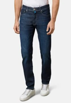 Pierre Cardin Lyon - Jeans Tapered Fit - Dark Blue Used Buffies