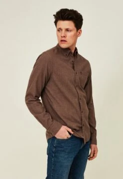 Lexington Zakelijk Overhemd - Brown Melange -Herenmode 787fd18099e340cca76aca759026cfdc