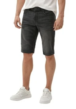 S.Oliver Regular - Jeansshort - Dunkelgrau -Herenmode 7c8920eddc104af8b00aaa45f79ce49a