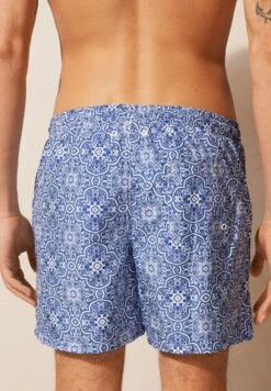 Intimissimi Maiolica - Zwemshorts - J Majolica Print White Blue -Herenmode 8130a927019c41f194cd63e9b4506429